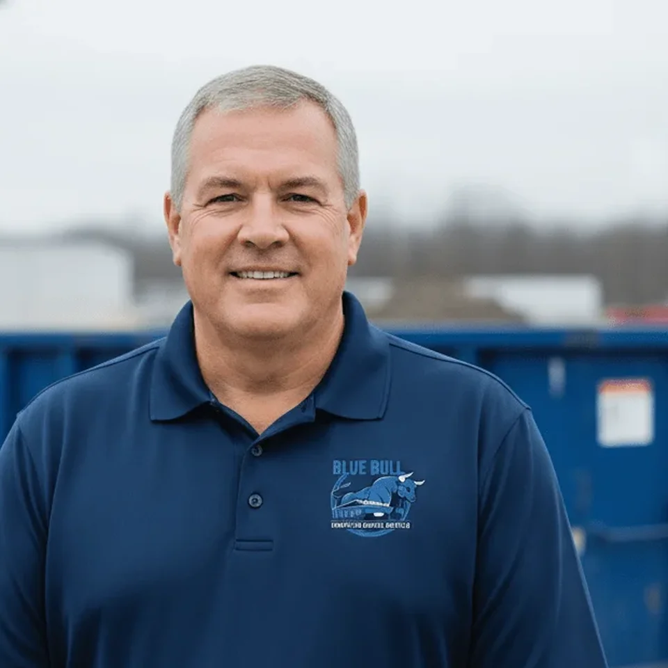 Mike Bennett — Operations Director, Blue Bull Dumpster Rental Buffalo Mike Bennett, Operations Director at Blue Bull Dumpster Rental Buffalo, headshot portrait